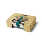 Schwarze BLACK+BLUM Lunchbox Classic in Orange, 1000 ml, aus Edelstahl, mit Deckel für Lunch und unterwegs.