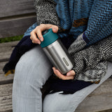 BLACK+BLUM Thermobecher, TO-GO, orange, 340 ml, isolierter Reisebecher mit Deckel und robustem Design.