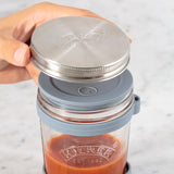 Kilner Suppenglas, 2. Wahl, mit beschädigter Verpackung, transparentes Glas für Suppen und Flüssigkeiten, sichtbare Details