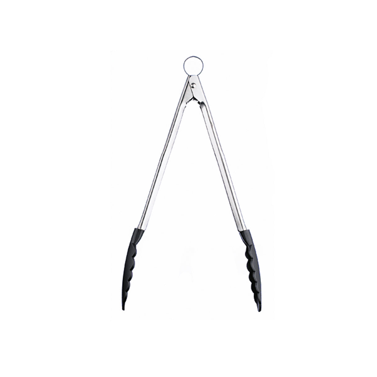 Schwarze Küchenzange mit Nylon-Antihaftenden Griffen, 30 cm lang, von CUISIPRO, für Kochen und Grillen