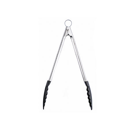 Schwarze Küchenzange mit Nylon-Antihaftenden Griffen, 30 cm lang, von CUISIPRO, für Kochen und Grillen