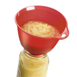 Drei-in- eins Universal-Trichter-Set von CUISIPRO mit verschiedenen Größen, aus robustem Kunststoff, ideal für Küche und Haushalt