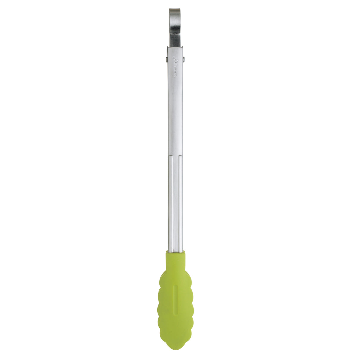 Grüne Edelstahl-Küchenzange mit Antihaft-Silikonenden, 24 cm, von CUISIPRO, ideal zum Wenden und Servieren in der Küche