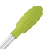 Grüne Edelstahl-Küchenzange mit Antihaft-Silikonenden, 24 cm lang, von CUISIPRO, ideal zum Wenden und Servieren in der Küche