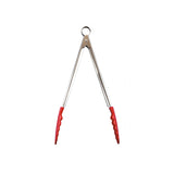 Rote Küchenzange von CUISIPRO mit Antihaft-Silikonenden, 30 cm lang, zum Wenden und Servieren in der Küche