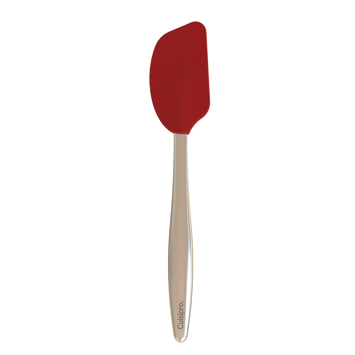 Roter Mini Silikonschaber mit Edelstahlgriff, 20 cm Länge, ideal zum Kochen und Backen, von CUISIPRO