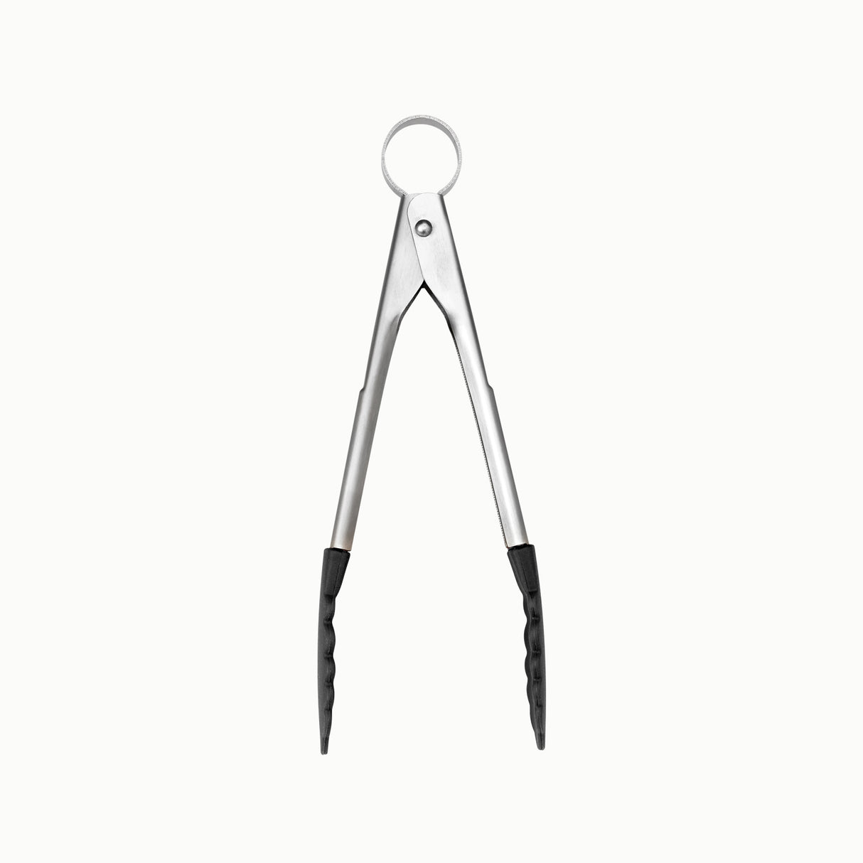Schwarze Mini-Küchenzange mit Verschluss, 18 cm lang, von CUISIPRO, ideal zum Grillen und Kochen