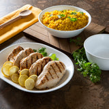 Corelle Servierplatte Winter Frost, 31 cm mit winterlichem Frostmuster, ideal für Servieren und Präsentation.
