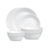 Kleine weiße Ramekin-Schüssel Winter Frost von Corelle, 177 ml, mit frostigem Muster, ideal für Desserts und Beilagen
