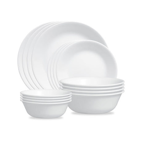Kleine weiße Ramekin-Schüssel Winter Frost von Corelle, 177 ml, mit frostigem Muster, ideal für Desserts und Beilagen