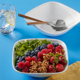 Weiße Müslischale von Corelle, klassische runde Schale für Frühstück und Snacks, langlebiges Porzellan, schlichtes Design