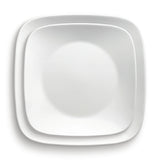 Weiße Speiseteller von Corelle, 22,9 cm, aus langlebigem Porzellan, klar und schlicht, perfekt für den täglichen Gebrauch.