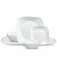 Weiße Speiseteller von Corelle, 26,7 cm, aus der Serie Pure White, mit glatter Oberfläche und elegantem Design.