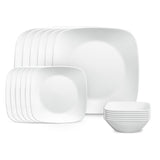 Weiße Speiseteller von Corelle, 26,7 cm, aus der Serie Pure White, zeigt einen eleganten, runden Essgeschirr mit glatter Oberfläche.