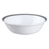 Corelle Müslischale City Block, weiße Frühstücksschale mit modernem Stadtmuster, ideal für Müsli und Frühstücksgerichte