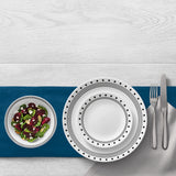 Corelle Speiseteller City Block, 10-1/4 Zoll, weißer Porzellan-Teller mit modernem Design, ideal für Mahlzeiten.