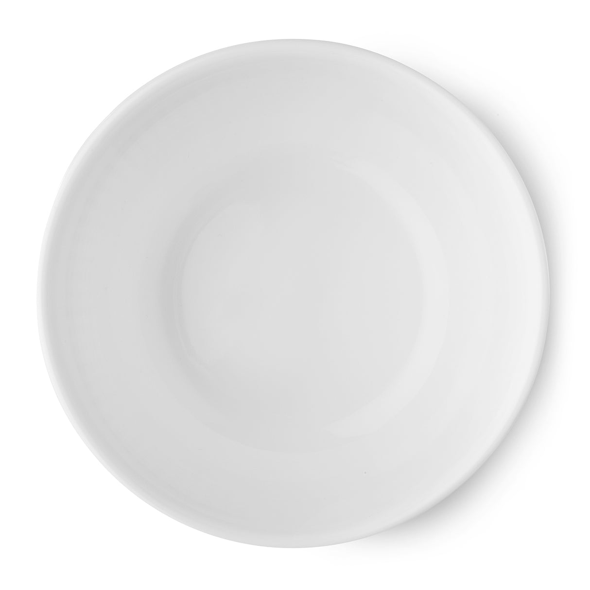Weiße Müslischale Winter Frost von Corelle mit frostigem Muster, perfekt für Frühstück und Snacks, aus Porzellan gefertigt.