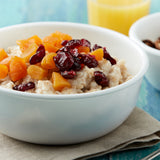 Weiße Müslischale Winter Frost von Corelle mit frostigem Schneemuster, perfekt für Frühstück und Müsli.