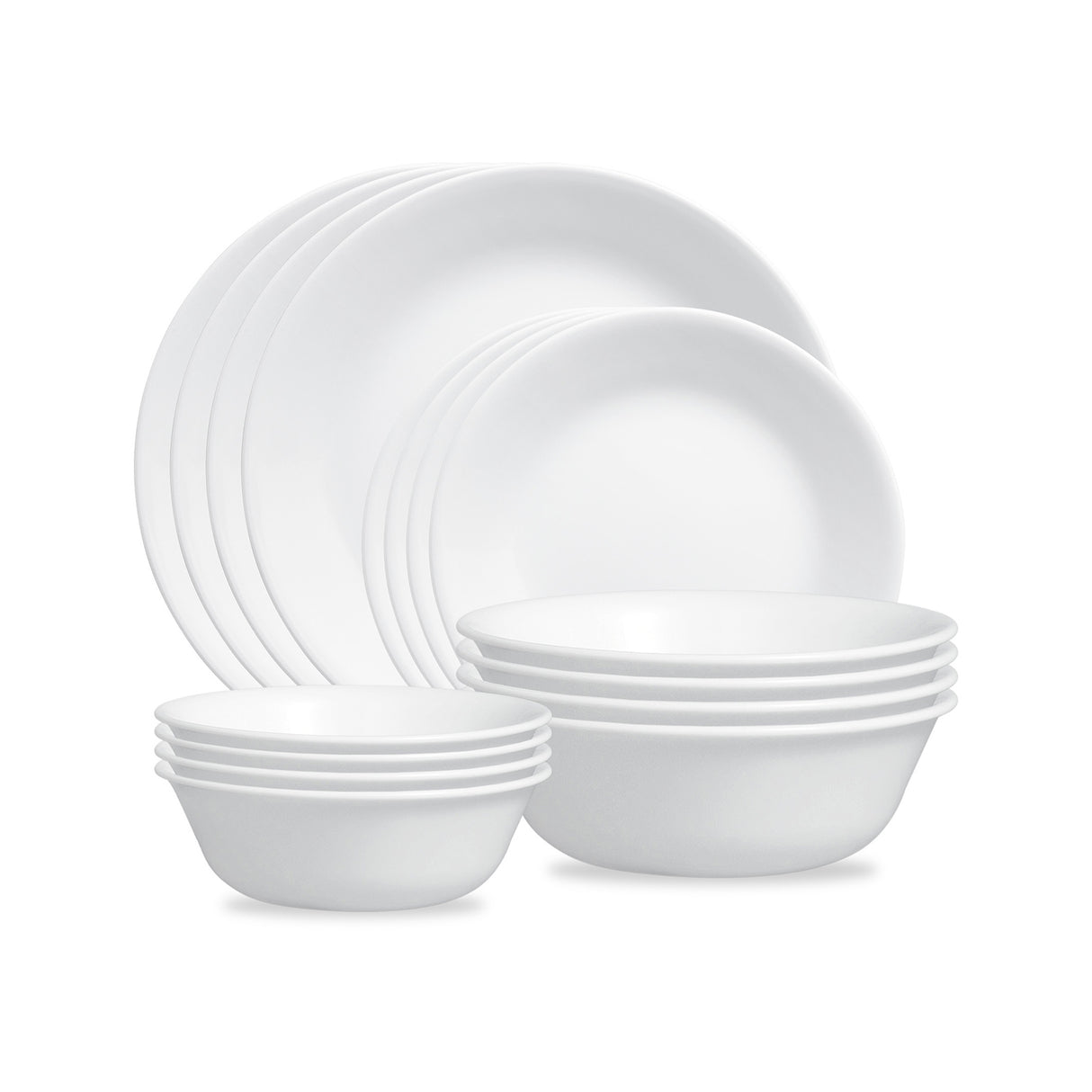 Weiße Winter Frost Schale von Corelle, 325ml, mit frostigem Muster, ideal für Snacks und Desserts, stilvoll und langlebig.