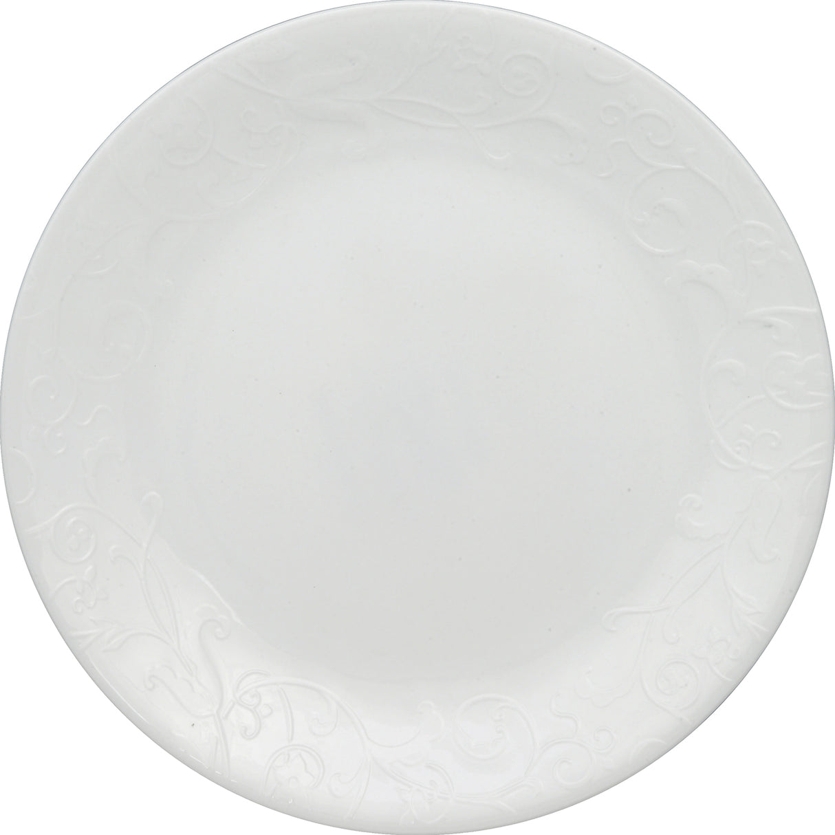 Corelle Speiseteller Bella Faenza, 21,6 cm, Porzellan, detailreiche blaue Blumenmuster auf weißem Hintergrund, elegantes Geschirr