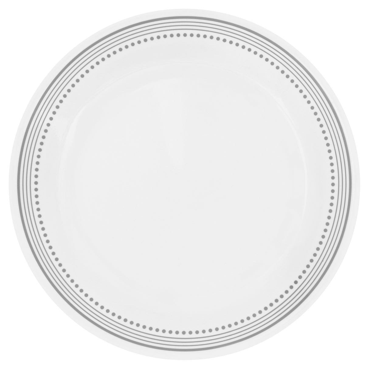 Corelle Mystic Gray Speiseteller, 26 cm, aus Porzellan mit grauem Muster, perfekt für Mahlzeiten und Präsentationen.