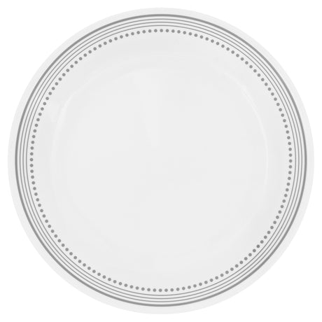 Corelle Mystic Gray Speiseteller, 26 cm, aus Porzellan mit grauem Muster, perfekt für Mahlzeiten und Präsentationen.