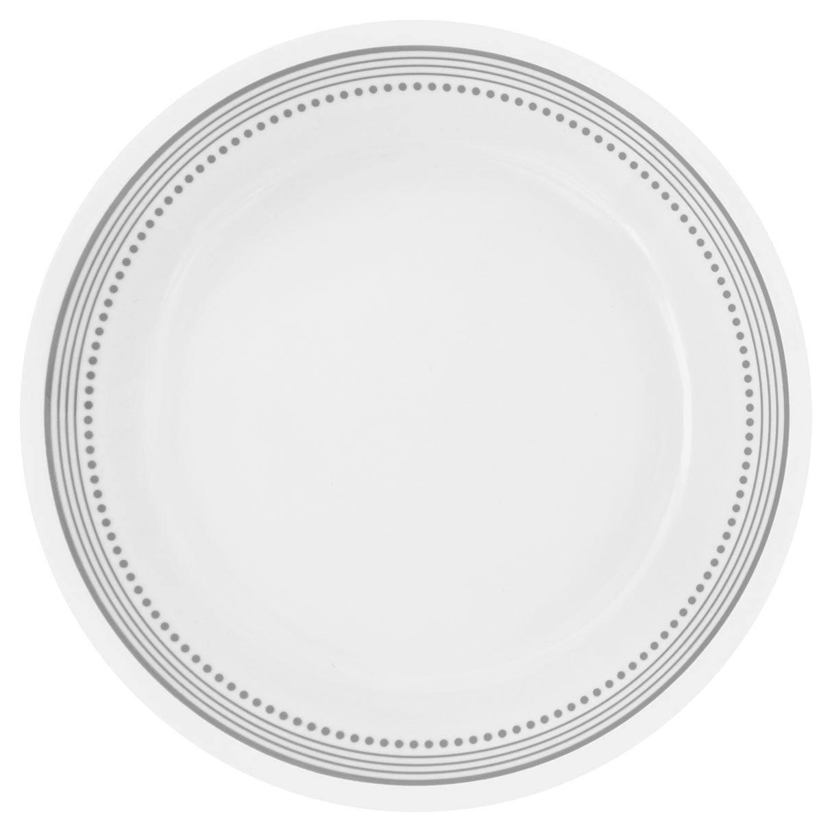 Corelle Speiseteller Mystic Gray, 21,6 cm mit grauem Design, robustes Porzellan für elegante Mahlzeiten