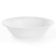 Corelle Müslischale Linen Weave mit gewebtem Muster, langlebiges Keramikgeschirr für Frühstück und Snacks.