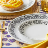 Corelle Speiseteller Cusco, 26 cm, weißer Teller mit dekorativem Muster, ideal für Mahlzeiten, aus Keramik gefertigt