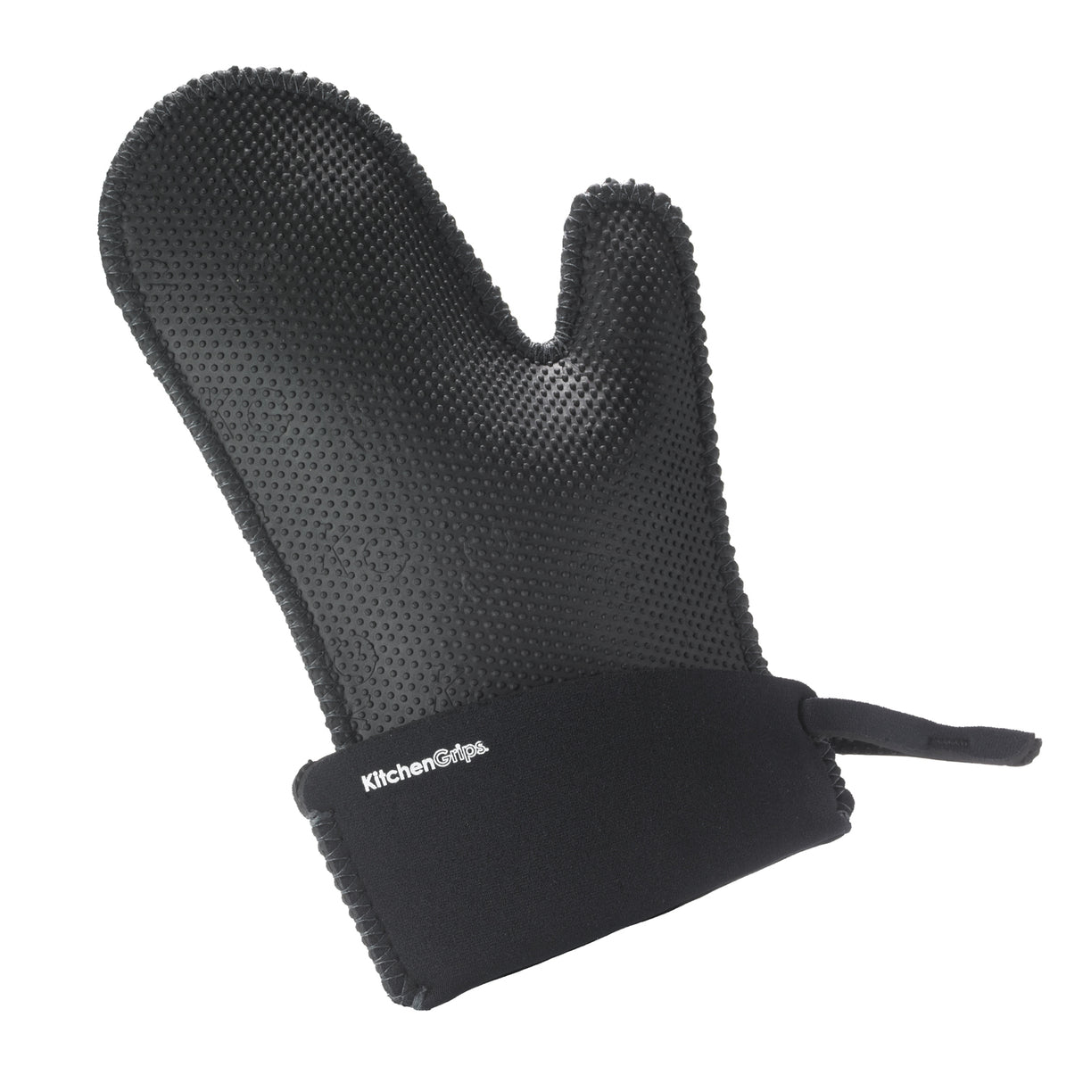 Breiter hitze- und kältebeständiger Kochhandschuh aus FLXaPrene in drei Farben, einzeln, für sicheren Küchengebrauch.