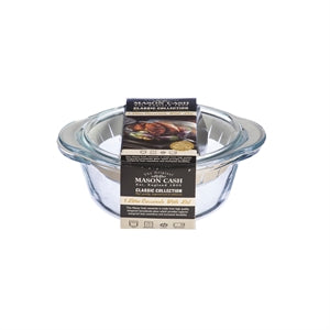 Runde Mason Cash Auflaufform mit Deckel, 3 Liter, zweite Wahl, klassische Keramik, ideal zum Backen und Aufbewahren