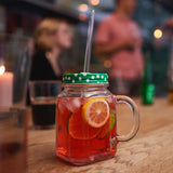 Glas-Trinkhalme in vier Größen, transparent, langlebig und umweltfreundlich, von Profino Select für nachhaltiges Trinken.