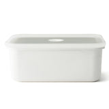 Große HoneyWare Vakuum-Emaille Frischhaltedose, XL, mit Deckel, ideal für Lebensmittelaufbewahrung, auf weißem Hintergrund.