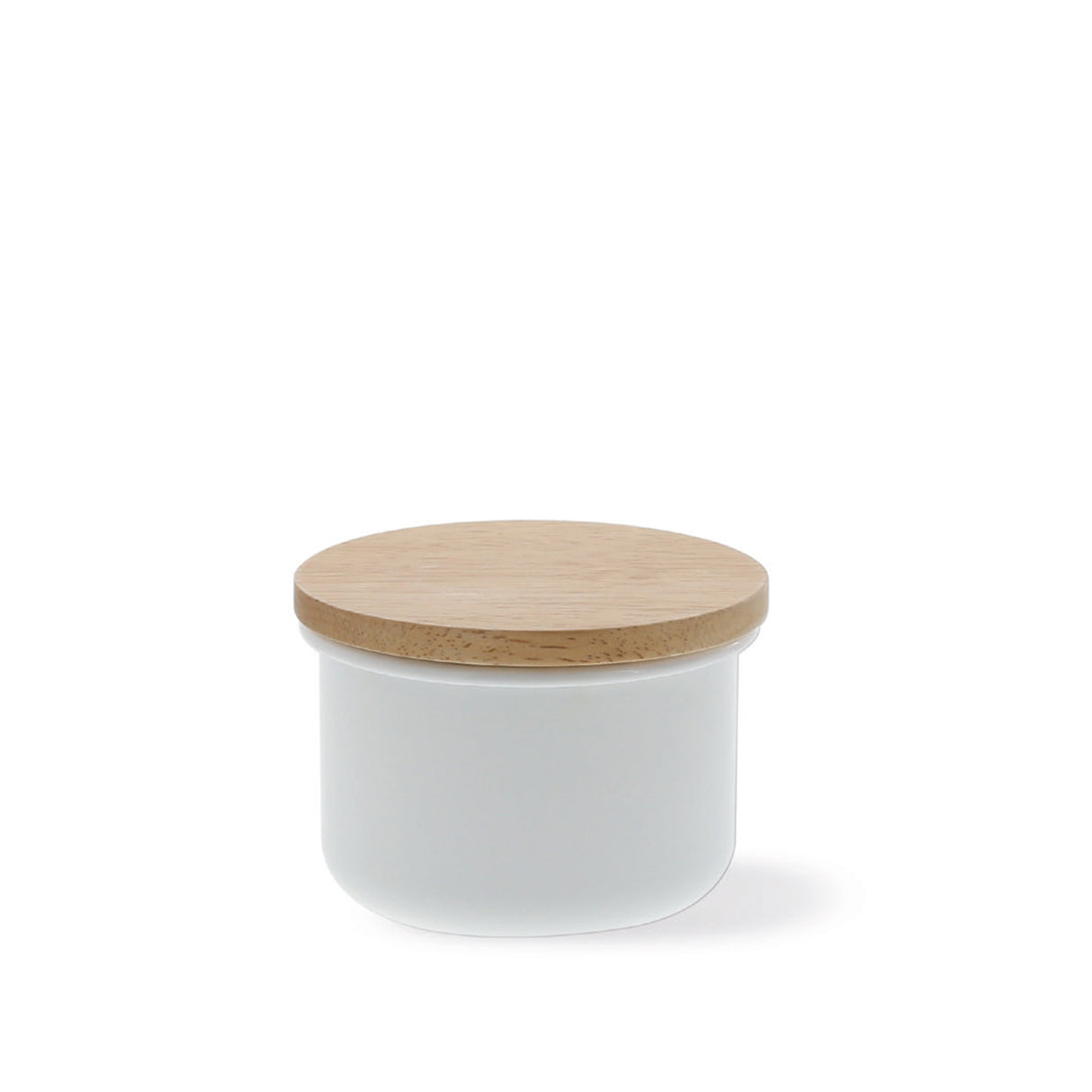 Emaillierte Vorratsdose von HoneyWare in zwei Größen, mit Deckel, ideal für Lebensmittelaufbewahrung, langlebiges Design.