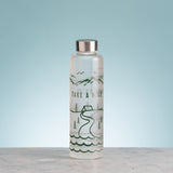 Glas-Trinkflasche PURE STAY WILD von Typhoon, 600 ml, mit langlebigem Glas und sportlichem Design.