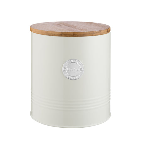 Bunte Living Collection Keksdose in Pastellcreme, 3,4 Liter, von Typhoon, mit Deckel und dekorativem Design.