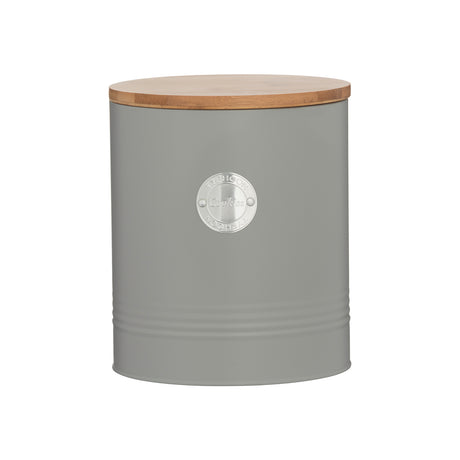 Living Collection Keksdose in Pastellgrau, 3,4 Liter, von Typhoon, mit Deckel und dekorativem Design, für Kekse und Süßigkeiten