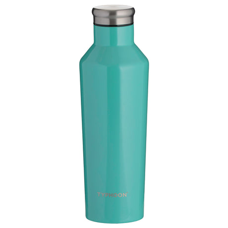 Edelstahl-Isolierflasche von Typhoon, türkis, 500 ml, 2. Wahl, mit Schraubverschluss, isoliert Getränke langlebig.