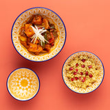 Tunisische Schale von Typhoon aus der Worlds Foods Serie, in 3 Größen, stilvoller Keramikbehälter für Lebensmittel.