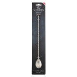 Viners Cocktail-Mix-Löffel, 27 cm, aus Edelstahl mit Griff für das Mixen von Cocktails, auf weißem Hintergrund.