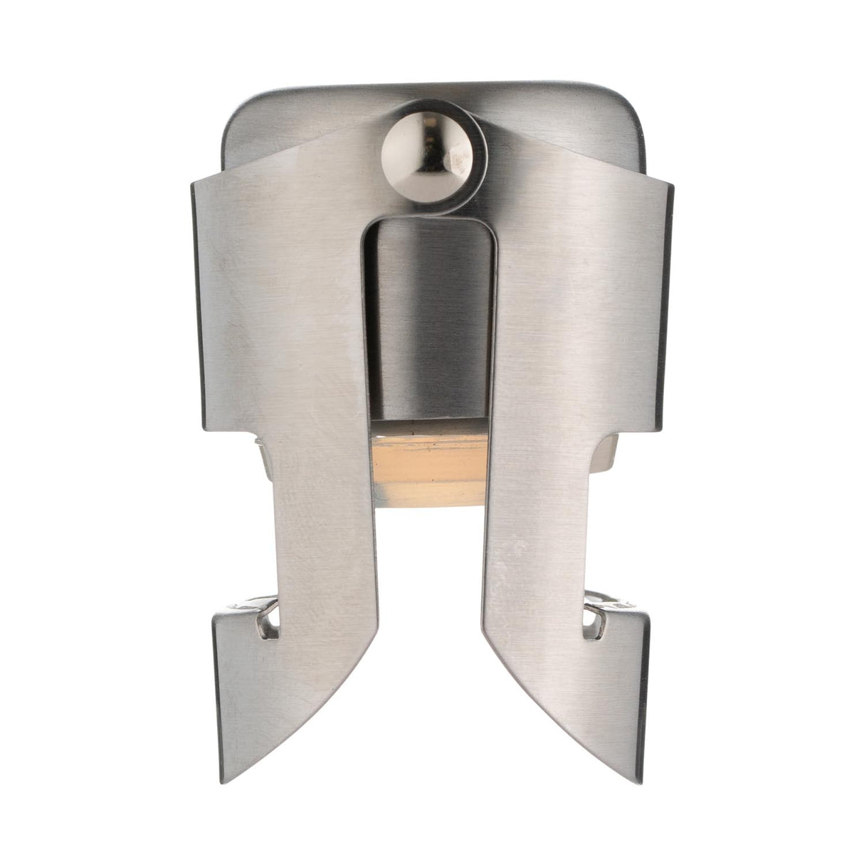 Viners Flaschenverschluss für Champagnerflaschen, silberfarben, aus Metall, mit Korkverschluss und Schraubmechanismus.
