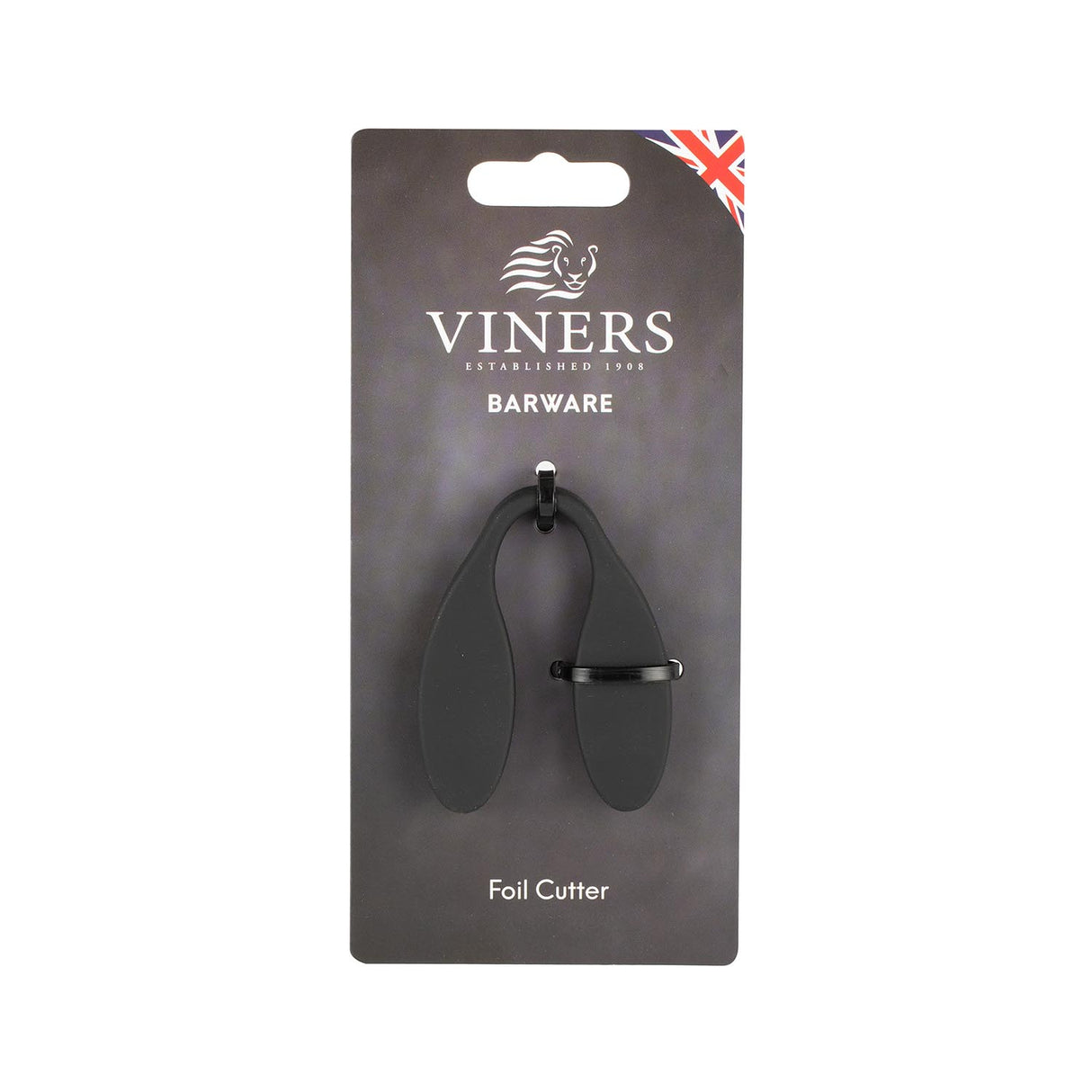 Viners Folienschneider aus Edelstahl mit Griff, zum sauberen Schneiden von Aluminiumfolie und Frischhaltefolie.