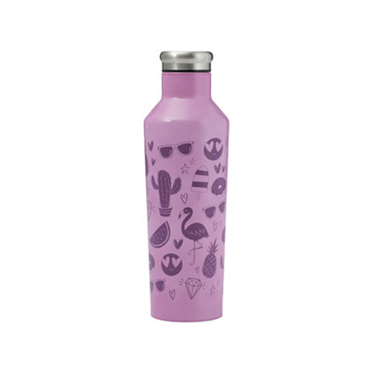 Bunte PURE Farbwechselflasche von Typhoon mit Emoj-Design, 800 ml, aus Kunststoff, ideal für Getränke und unterwegs.
