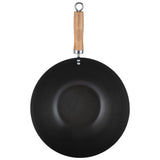 Typhoon Asia Wok, 2 Größen, mit antihaftbeschichteter Oberfläche und Holzgriff, ideal für asiatische Gerichte, Küchenzubehör