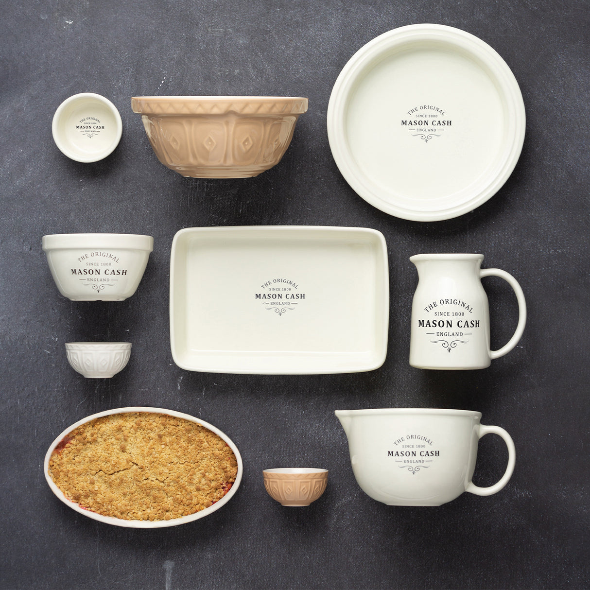 Hübscher Mason Cash Heritage Ramekin aus Keramik, 220 ml, ideal zum Servieren von Desserts oder Dips.