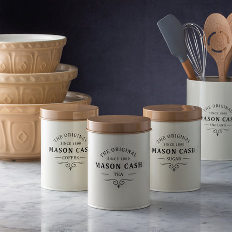 Mason Cash Utensilienbehälter Heritage, Höhe 17,5 cm, aus Keramik, mit Vintage-Design für Küchenutensilien.