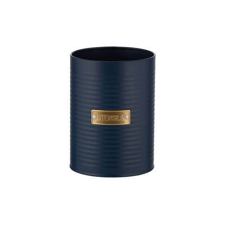 Typhoon OTTO COLLECTION Navy Utensilienbehälter aus Keramik, 1,4 Liter, mit blauem Design und praktischer Form