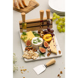Viners 5-teiliges Käse-Servierset mit Messer, Gabel und Zubehör, Edelstahl, elegant für Käseplatten und -verkostung