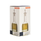 Langhals-Glasflasche von Typhoon mit Edelstahlausgießer, 280 ml, klare Glasflasche für Öl oder Sirup.
