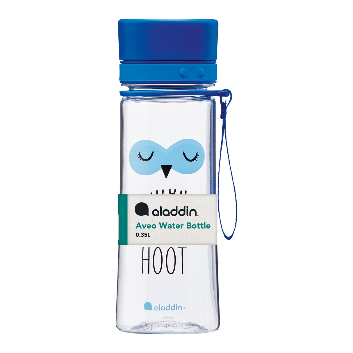 Bunte Kindertrinkflasche von ALADDIN mit Tiermotiv, 350 ml, aus Kunststoff, in zwei Varianten, kindgerechtes Design